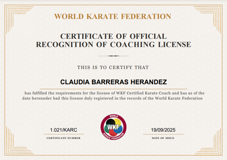 Certificado Claudia Barreras